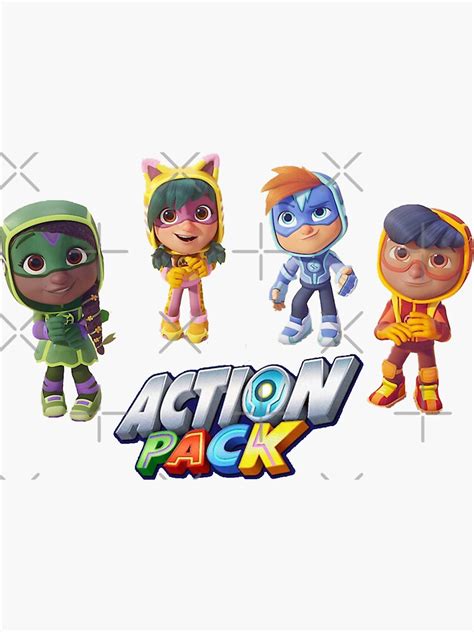 Action Pack Sticker For Sale By Fashion Ciiity Redbubble