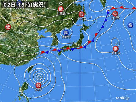 過去の実況天気図2022年09月02日 日本気象協会 Tenkijp