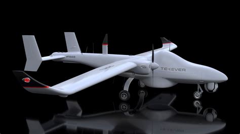 Tekever Ar Uas Rigged For Maya D Turbosquid