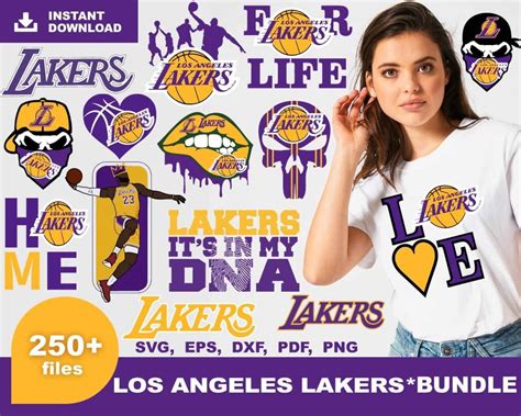 250+ Lakers Bundle Svg, Sport Svg, Los Angeles Lakers Svg – SwanSvg