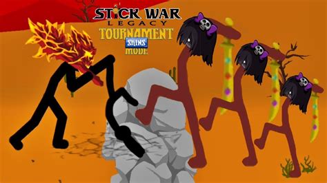 Stick War Legacy Tournament Mode Willow Swordwrath VS LAVA Giant