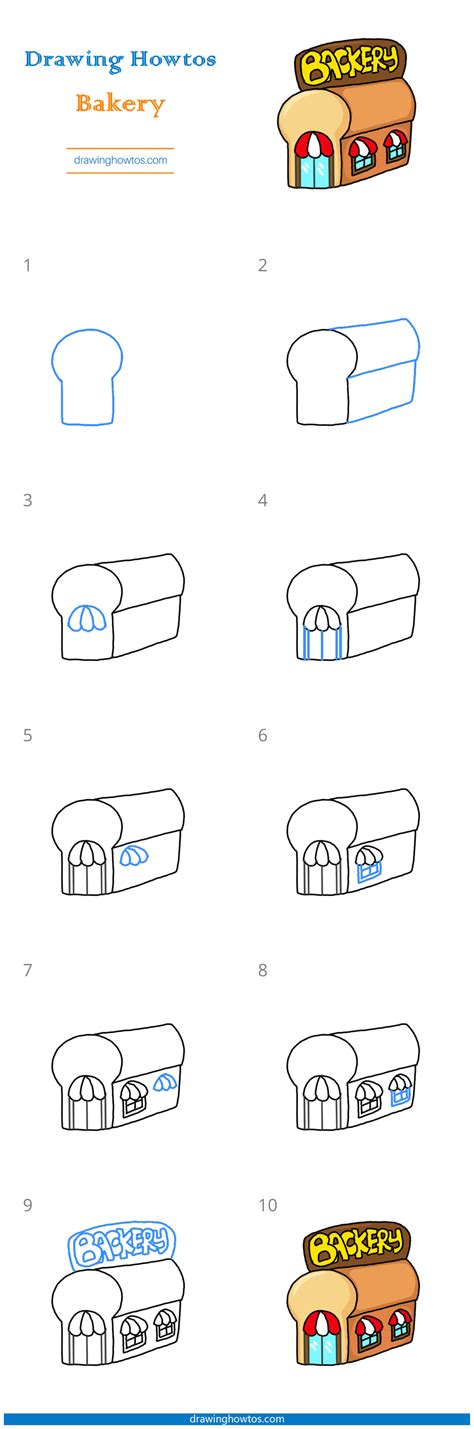 How To Draw A Bakery