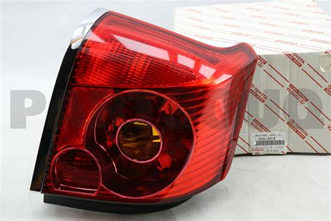 8156105130 Genuine Toyota LENS BODY REAR COMBINATION LAMP LH EBay