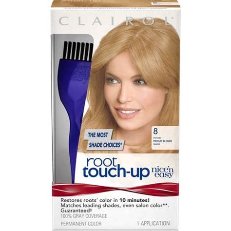 Clairol Nice N Easy Root Touch Up Permanent Hair Color Medium Blonde Walmart
