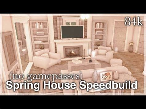 Bloxburg - Spring House Speedbuild (no gamepasses) | interior + full ...