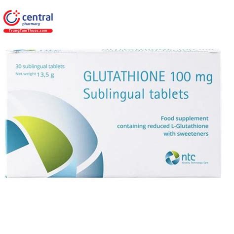 Viên Ngậm Glutathione 100mg Sublingual Tablets Giúp Làm Trắng Da