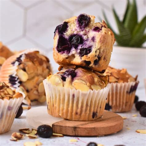 Blueberry Almond Muffins The Conscious Plant Kitchen