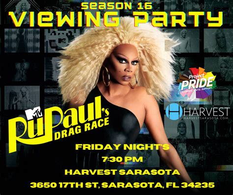 Rupauls Drag Race Viewing Party Project Pride Srq