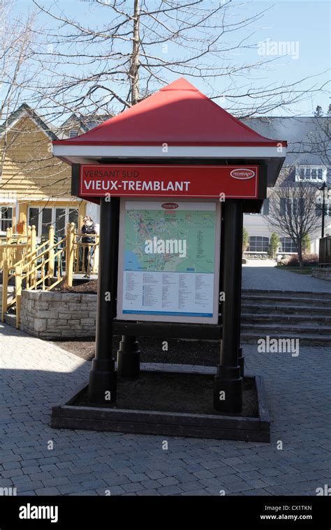 Mont Tremblant Ski Village Map In The Pedestrian Village, Mont ...