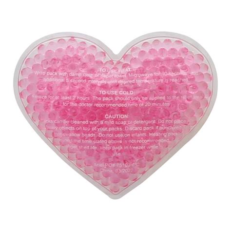 Large Heart Aqua Pearls Hot And Cold Pack Totally Promotional