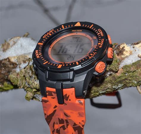 Đồng Hồ Casio Protrek PRG 300CM 4DR Nam Dây Nhựa Pin Năng Lượng