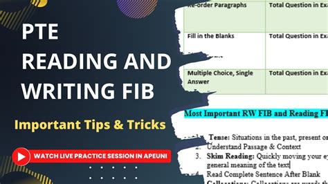 PTE Reading Fill In The Blanks Important Tips And Tricks