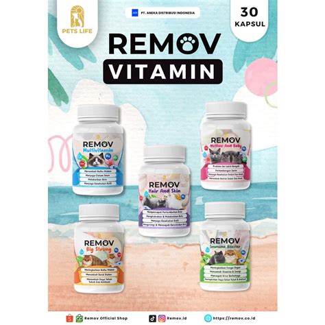 Jual Remov Immune Booster Suplemen Vitamin Imun Kesehatan Kucing Obat