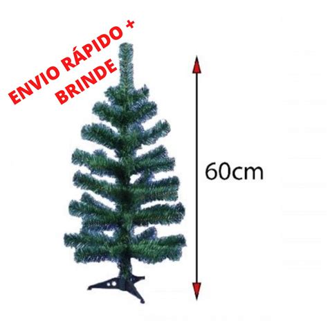 Arvore De Natal Pequena Verde Tradicional Nevada 60cm 50 Galhos