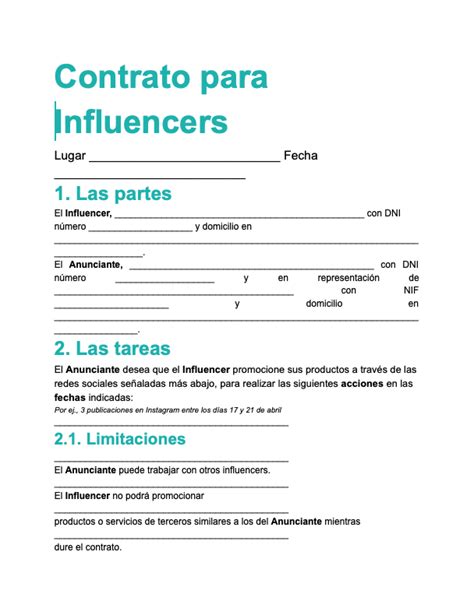 Cómo Crear Un Contrato Para Influencers En Legal Design El Proceso Legaltechies