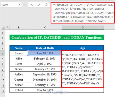 Ageing Formula With Current Date In Excel 4 Examples