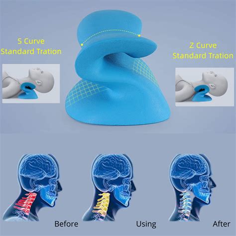 Neck Stretcher Cervical Traction Pillow Neck Posture Corrector Neck