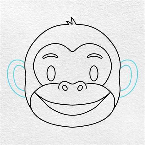 how to draw monkey 6