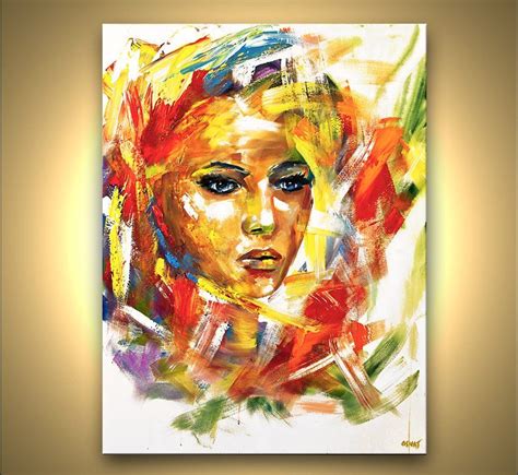 Abstract Portrait Abstract Artists Original Abstract Painting