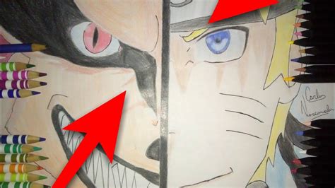 Speed Drawing Naruto Kurama Youtube