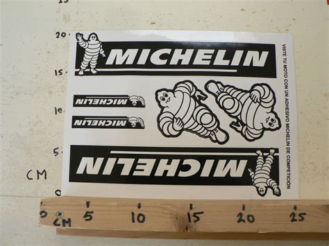 STICKER DECAL MICHELIN SHEET 6 STICKERS MOTO GP SBK SUPERBIKES DE