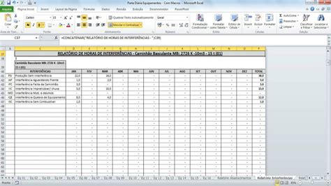 Planilha De Controle E Gerenciamento De Equipamentos Pesados R 1 450