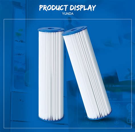 Micron Pleated Water Filter Inch Big Blue Pp Filter Cartridge