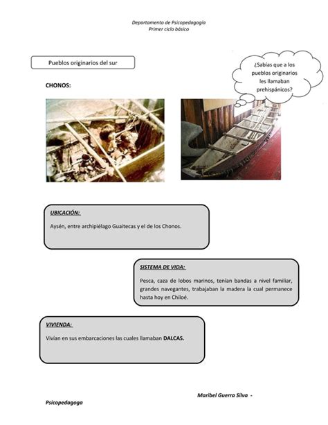 Resumen Pueblos Originarios 2° Basico 1 Pdf