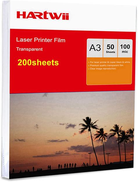 A3 OHP Film Overhead Projector Film 200 Sheets 420x297mm For Laser