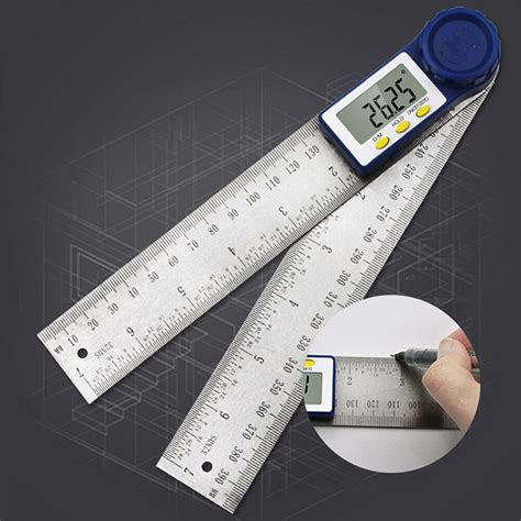 Protractor Ruler Angle Finder Gauge Measuring Instrument GearVita