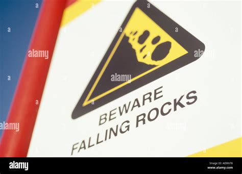 Beware Fallen Rocks Hi Res Stock Photography And Images Alamy