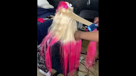 Wig Transformation Pink Mania Edition Water Color Method Install