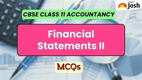 Financial Statements 2 Class 11 MCQs CBSE Accountancy Chapter 9