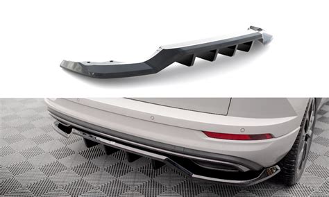 Central Rear Splitter With Vertical Bars Skoda Karoq Sportline Mk