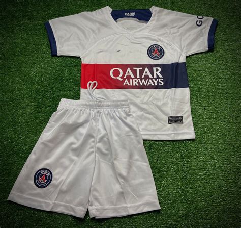 Conjunto Infantil Psg Away Branca Catalogo