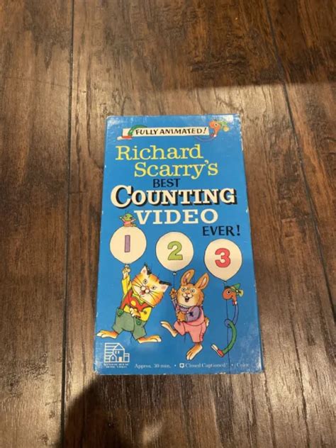 Richard Scarry S Best Counting Video Ever Vhs Picclick Uk