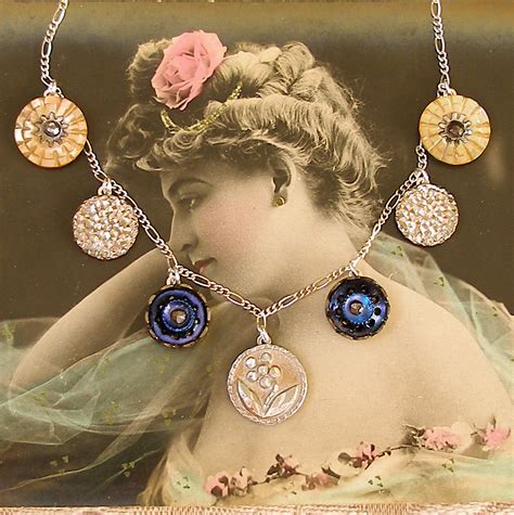 1800 S Antique Victorian Button Necklace Jewelry Jewellery A Photo On Flickriver