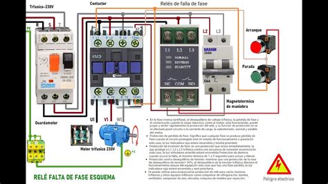 Relé falta de fase esquema YouTube