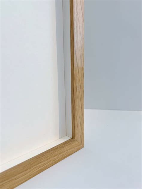 Wooden Box Frame With Gallery Acrylic Glazing Oak For Arts Sake