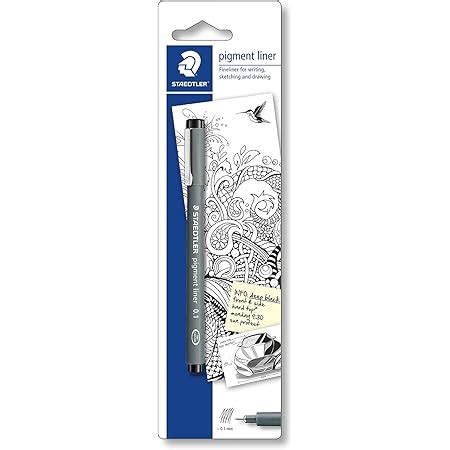 Staedtler Lot de 3 stylos à pointe fine Pigment Liner Croquis Dessin