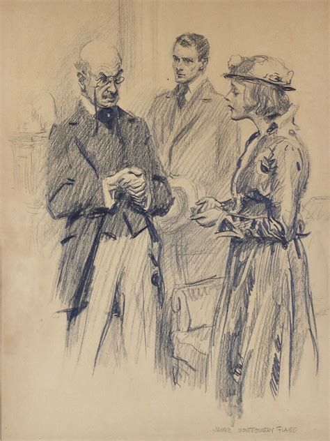 Couple Pleading With Man By James Montgomery Flagg 1877 1960