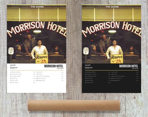 The Doors Morrison Hotel Album Cover Poster for Home Wall - Etsy