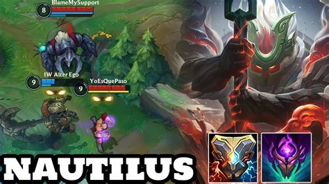 Wild Rift Nautilus Gameplay New Champion Build Runes Best Support