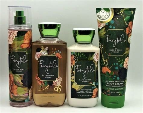 Bath Body Works SET OF 4 Full Size Products FAIRYTALE Blend Of