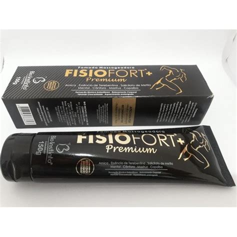 Pomada Massageadora Original Fisio Forte Preta Premium Shopee Brasil