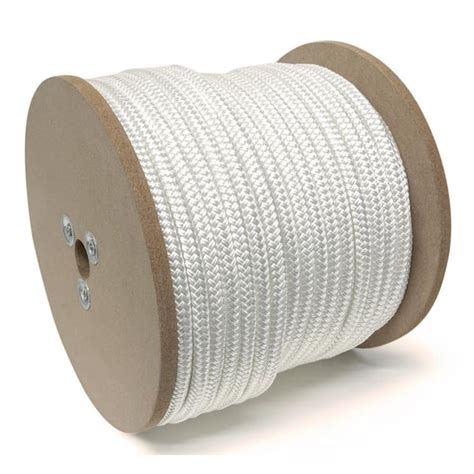 5mm Plait Matt White Braided Polyester Rope X 100 Metres