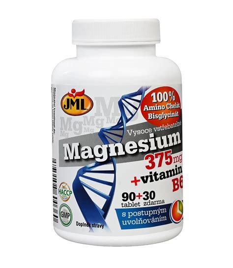 JML Magnesium 375 Mg Vitamin B6 90 30 Tablet