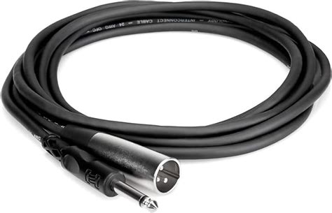 Hosa Pxm Inch Ts Male To Xlr Male Unbalanced Reverb