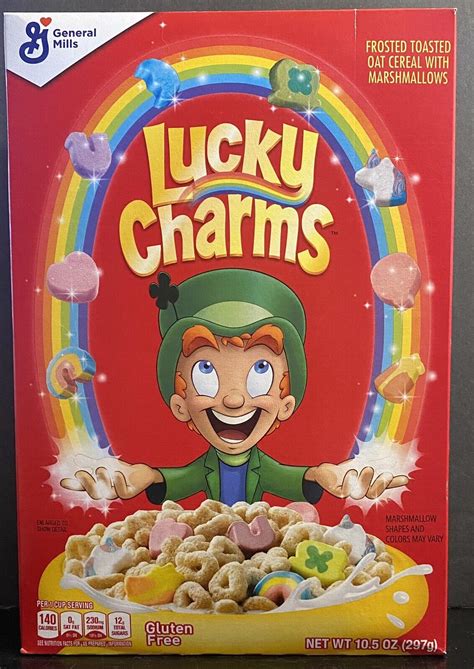 Lucky Charms Frosted Oat Cereal With Marshmallows 10.5 Oz General Mills is not halal, gluten ...