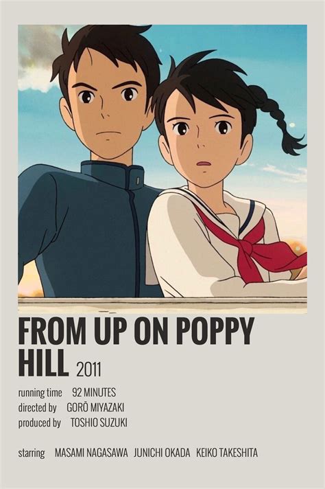 From Up on Poppy Hill by Maja | Studio ghibli poster, Up on poppy hill, Anime films